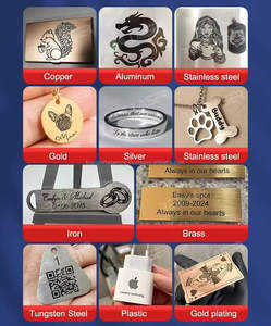 ชิ้นส่วนเลเซอร์20 30 50 60 70 80 100W เครื่องทำเครื่องหมายไฟเบอร์เลเซอร์สำหรับแกะสลักชื่อสร้อยคอหนังโลหะทั้งหมด - Product Image 5