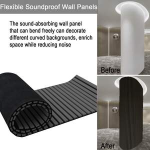 Dayin Panneaux muraux acoustiques cannelés insonorisés en bois de placage au sel Panneaux acoustiques incurvés flexibles absorbant le son - Product Image 5
