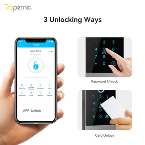 Chống Nước IP65 RFID Mật Khẩu Thẻ Từ Xa TTlock Chuông Cửa Kiểm Soát Truy Cập Đầu Đọc Thẻ Với TTLock - Product Image 3