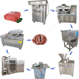 Macchina per la produzione di salsicce set completo automatico di macchine per la produzione di salsicce affumicate