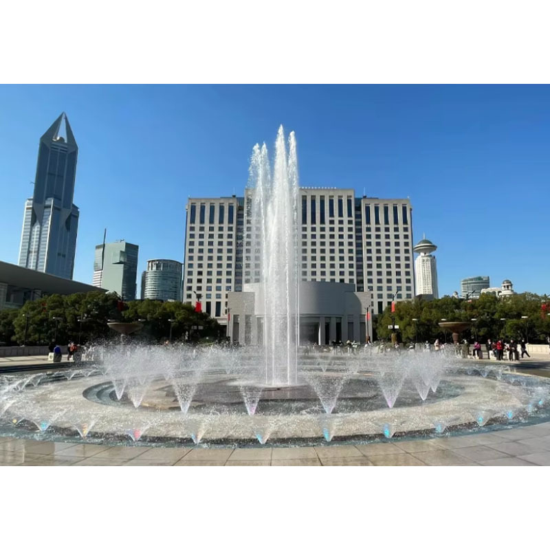 High Quality Outdoor Fountain with LED Light & Music Customized Stainless Steel Pool Equipment Direct Manufacturers