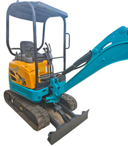 Mini-excavatrice japonaise d'occasion pour enfants, modèle 2024, poids opérationnel 1,5t, avec godet de terrassement, pour U15 - Product Image 1