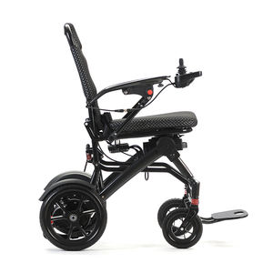 Nuevo controlador inteligente de fibra de carbono, silla de ruedas plegable automática, silla de ruedas motorizada portátil para discapacitados - Product Image 4