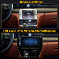 Radio Multimedia con Navegación GPS, Pantalla Táctil Android IPS de 22 Pulgadas, CarPlay Inalámbrico y DSP para Quattroporte M156 2013-2020