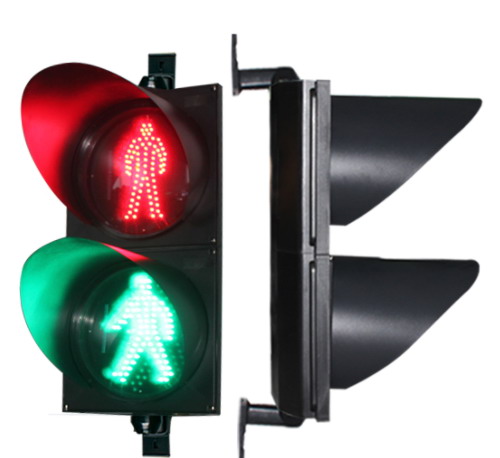 200mm 300mm Red Green pedestrian traffic signal light