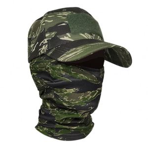 2PCS Outdoor Dustproof Scarf Integrated Hat Camouflage Breathable Suitable for Sports Fishing, <b>Hiking</b>, Outdoor Sun protection - Product Image 5