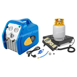 Unidad de recuperación de refrigerante automático para coche, máquina de aire acondicionado con filtro seco, certificado CE R22/R134/R410a