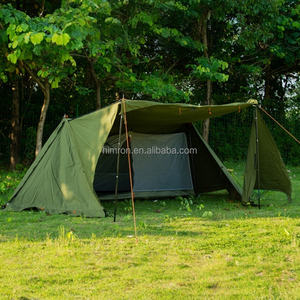 Tente de <span class=keywords><strong>camping</strong></span> extérieure Shelter, imperméable, double toit, pour 2 personnes, résistante au vent et au feu, offrant une ombre, modèle BC Park, à un seul niveau - Product Image 2