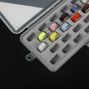 Boîte de <span class=keywords><strong>rangement</strong></span> en plastique, casier à bobines moderne 28 grilles, fil à coudre, boîte de <span class=keywords><strong>rangement</strong></span> avec boîtes EVA PP de 29538mm - Product Image 5