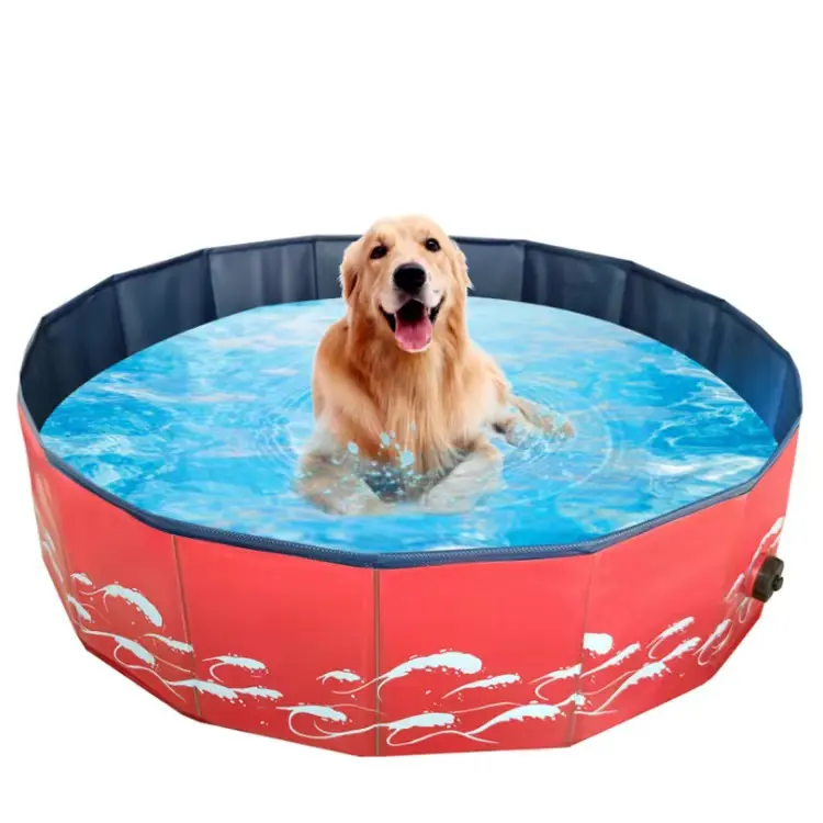 A01 Fábrica de fornecimento directo engrossado pet piscina cão dobrável pet gelo banheira mergulho frio grooming suprimentos pet play Cão piscina