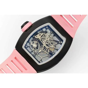 Reloj Mecánico Automático de Lujo con Tourbillon Esqueletizado de Cerámica Negra de Alta Calidad, Estilo Diseñador de Moda - Product Image 6