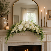 Couronne de fleurs décorative violette, nouvelle collection, pour la décoration intérieure et les portes d'entrée, avec des hortensias