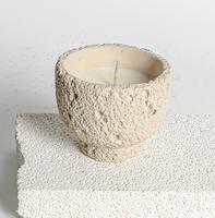 Nouveauté : Porte-bougie décoratif moderne en béton, bol, récipient, pots en ciment vides pour Noël