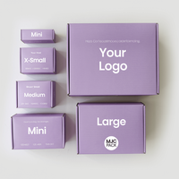 Caja de embalaje de lujo para el cuidado de la piel, caja de correo corrugada de papel plegable cosmética reciclable con logotipo personalizado