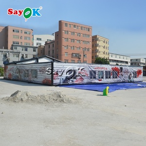 Laberinto inflable gigante para sala de escape, casa de horror para halloween, venta al por mayor de fábrica - Product Image 4