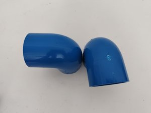 Ao cá cụ thể màu xanh PVC 90 độ khuỷu tay 63mm uPVC khuỷu tay phụ kiện - Product Image 2