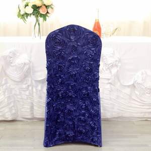 Wholesale spandex polyester <strong>floral</strong> Red <strong>Chair</strong> <strong>Covers</strong> Dusty Rose Party Rosette <strong>Chair</strong> <strong>Cover</strong> Spandex Banquet Dining Decoration