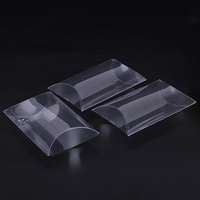 Emballage personnalisé en boîte à oreiller, boîte transparente en PET PVC, emballage cadeau en plastique transparent pour savon