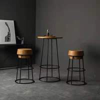 Furgle — chaise de Bar en fer forgé, siège de style nordique avec liège, pour la maison, Design créatif de café