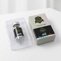 VS-306 Boîte en papier personnalisée pour flacons de 3 ml, 5 flacons de 3 ml, emballage de boîte pour peptides et étiquette dorée pour flacons de 3 ml