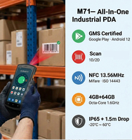 Terminal Portátil Resistente M91 con Android 12, 4G, Escáner de Códigos de Barras 1D/2D/QR, para Inventario Industrial y Gestión de Datos Móvil