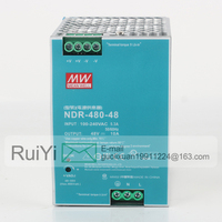 Nouveau Original NDR Mingwei 5V 12V 24V DC48V 10A alimentation à découpage transformateur DRP contrôle industriel piloté par PLC W NDR-480-48