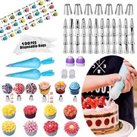 Kit de Pâtisserie et de Décoration de Gâteaux Facile à Utiliser de 375 Pièces, Incluant des Moules à Charnière, pour Débutants et Amateurs de Pâtisserie