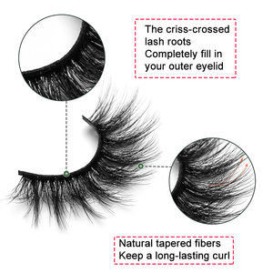 Fabbrica diretta 3D fatto a mano soffice capelli sintetici ciglia 8 paia di strisce complete Set di strumenti di bellezza per il trucco all'ingrosso - Product Image 6