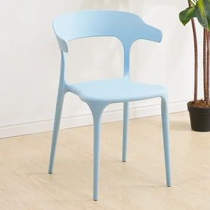 Modern Simple Design Stackable Home & Restaurant Outdoor Dining <b>Chairs</b> PP Plastic Colors - Product Image 2