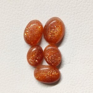 Handmade Natural Sunstone Cabochon 5.06 Carat Loose Gemstone Light Third Party Certified OEM Exporter Supplier for Jewelry - Product Image 1