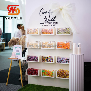 Expositor de Pared para Dulces Personalizado SMOOTH, Soporte de Fondo de Acrílico PVC, Set de Pared de Dulces DIY para Bodas y Eventos de Baby Shower - Product Image 1