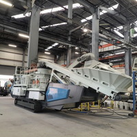 Concasseur à mâchoires de type chenille, station de concassage mobile, moteur diesel-hydraulique, roulement de moteur à haut rendement, engrenage pour pierre