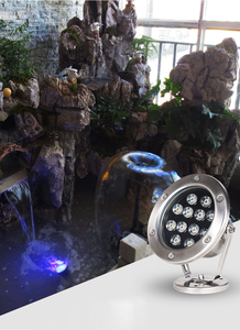 IP68 LED Inground Light 420D 12V DC 24V Spot de montage en surface pour piscine Acier inoxydable et corps en verre pour hôtels - Product Image 2