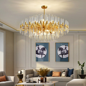 Illuminazione di lusso minimalista italiana moderna della <span class=keywords><strong>sala</strong></span> da pranzo di fascia alta del <span class=keywords><strong>lampadario</strong></span> di cristallo luci a sospensione per <span class=keywords><strong>sala</strong></span> da soggiorno - Product Image 1