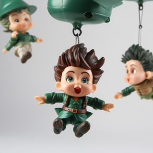 Figura de Juguete de Plástico de Personaje de Anime Japonés para Niños de 7 a 12 Años, Modelo Terminado con Colgador de Cuerda - Product Image 4