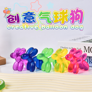 Jouets créatifs transfrontaliers très demandés : Boule de décompression, jouet à presser musical pour chien, figurines de chiot de dessin animé - Product Image 4