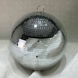 40 सेमी बड़ा चिंतनशील डिस्को बॉल फैक्ट्री-निर्मित क्रिसमस की पार्टी सजावट शामिल - Product Image 4