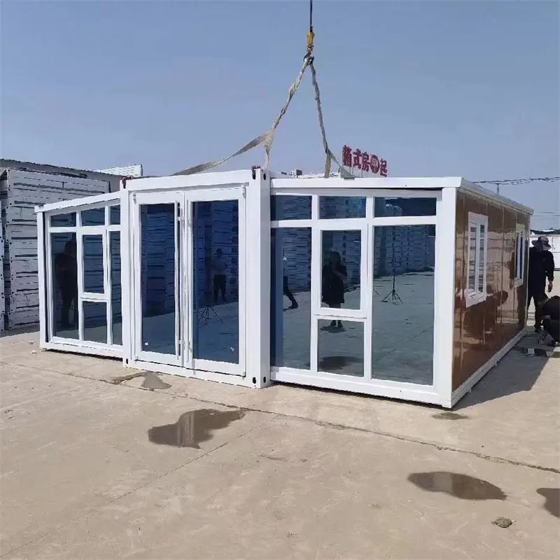 40ft Opvouwbare Uitbreidbare Oma Flat Geprefabriceerde Container Huis Goede Prijzen Te Koop