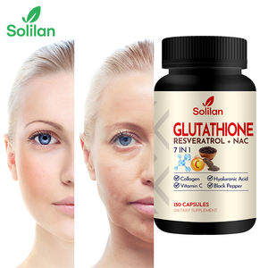 Amazon מותאם אישית 7 ב 1 אנטי אייג 'ינג עור הלבנת glutathione, קולגן קפסולות ויטמין C תוספת רזברטרול & nac - Product Image 1
