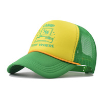 Casquette de baseball bicolore personnalisée et stylée Casquette de camionneur à logo imprimé avec corde