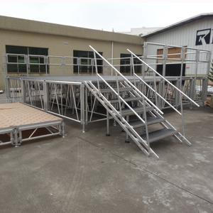 4x4ft retractable <b>stage</b> <b>platform</b> height adjustable portable trade show <b>stage</b> - Product Image 5