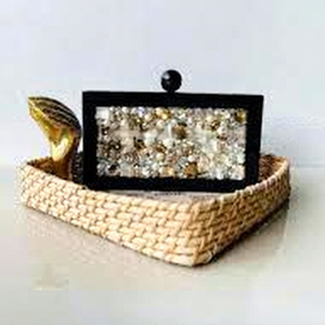 Sac de soirée en résine fait main de luxe, élégante pochette pour femmes avec des designs uniques, couleurs personnalisables HUMRAN EXPORT HE-789 - Product Image 1