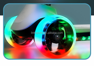 Bambini regolabile in altezza su Push E Baby bambini Kick Foot bambino pieghevole pieghevole 3 ruote elettrico per bambini scooter - Product Image 5