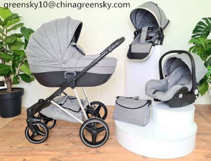 Cochecito de <span class=keywords><strong>bebé</strong></span> de lujo 3 en 1 con bolsa de mamá y cuna, novedad de 2025, éxito de ventas en el mercado europeo - Product Image 5