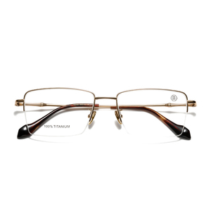 Gafas de Titanio Rectangulares con Montura Completa, Ligeras, Unisex, para Adultos, Monturas para Corrección de la Visión, Color Sólido - Product Image 1