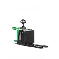 Forklift Elektrik Stand-On Otomatis Penuh 15 Ton dengan Garpu Hidrolik Ganda dan Pusat Beban 550mm