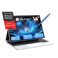 Portátil con Pantalla Táctil Giratoria de 360° de 14.1 Pulgadas al por Mayor, con Windows 11 y SSD |   Personalizable OEM/ODM (Teclado en inglés)
