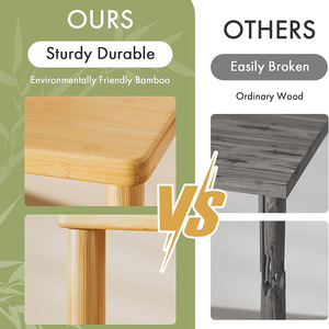 โต๊ะวางทีวีไม้ไผ่ปรับระดับได้ทันสมัยสำหรับห้องนั่งเล่นห้องนอนในอพาร์ตเมนต์ - Product Image 6