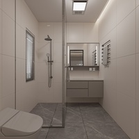 Villas de luxe modernes préfabriquées à toit plat à deux étages, structure LGS, ossature en acier léger, écologiques, maison facile à construire