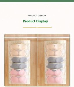 Convenient Dust-proof Hanging Double-sided Transparent Six-layer Storage <b>Bag</b> Bedroom Wardrobe Small Clothes <b>Bag</b> Storage <b>Bag</b> - Product Image 3
